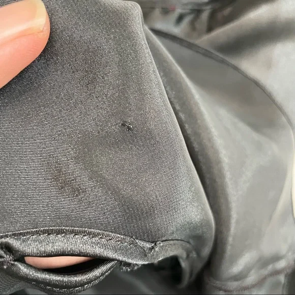 Vintage Victorias Secret Nighty Body Suit Silky Plunge Covered Button Black - Picture 15 of 15